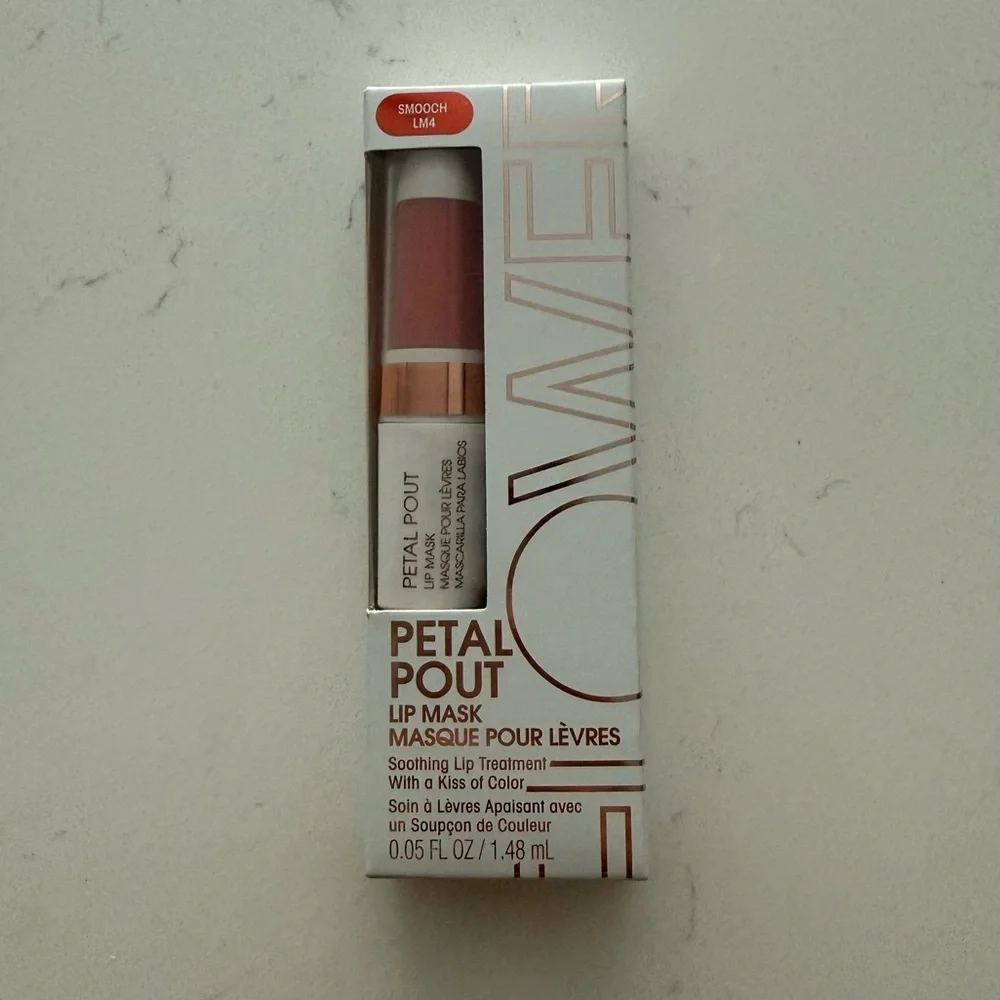 Flower by Drew Petal Pout Lip Mask - Smooch - Rosy Pink/Lemon Sugar Scent - NWB‎